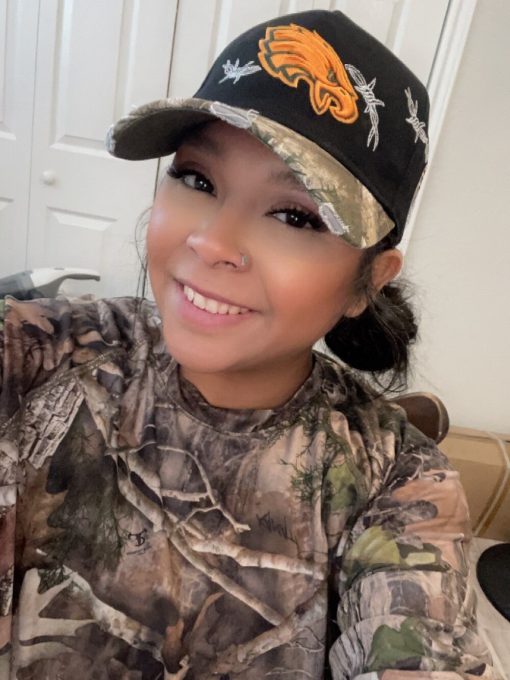 Philadephia Eagles Neon Orange Camo Snapback - Picture 6 of 6